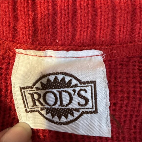 READ!  VTG Rods 3D Horse Girls Sweater Kids Medium 10/12 Craft Project Repurpose - Picture 8 of 14